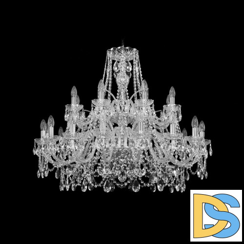 Подвесная люстра Bohemia Ivele Crystal 1411/16+8/360/2d Ni