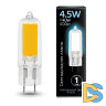 Лампа светодиодная Gauss G4 4.5W 4100K прозрачная 107807204