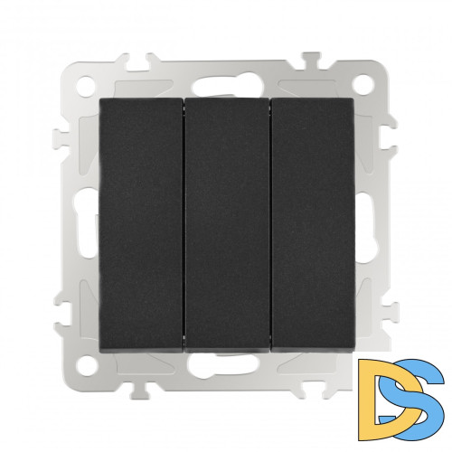 Выключатель трехклавишный Arte Milano 206.30-3.black