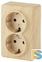 Розетка 2P+E Schuko Эра 11-2205-11 Б0020693