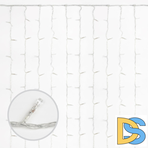 Уличная светодиодная гирлянда Uniel занавес (UL-00003684) теплый белый ULD-C2030-240/TWK Warm White IP67