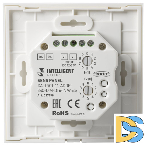 Сенсорная панель Arlight DALI-901-11-ADDR-3SC-DIM-DT6-IN White BUS 037190