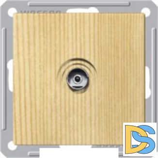 Розетка телевизионная оконечная ТV, Сосна (пластик), серия Wessen 59, Schneider Electric