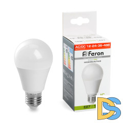 Лампа светодиодная низковольтная Feron LB-193 Шар E27 12W 4000K 48729