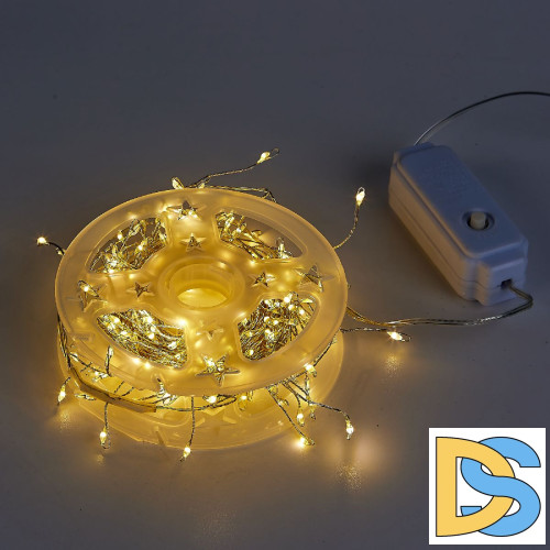 Гирлянда Роса Uniel ULD-S1000-250/DTA WARM WHITE IP20 DEWDROP UL-00012124