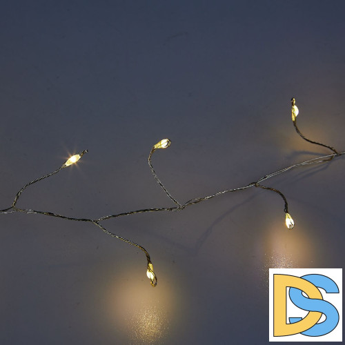 Гирлянда Роса Uniel ULD-S1000-250/DTA WARM WHITE IP20 DEWDROP UL-00012124