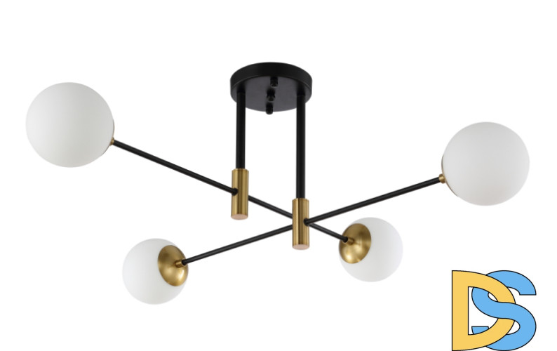 Потолочная люстра Crystal Lux Fidel FIDEL PL4 BLACK