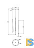 Подвесная люстра Maytoni Cascade MOD132PL-L30BSK