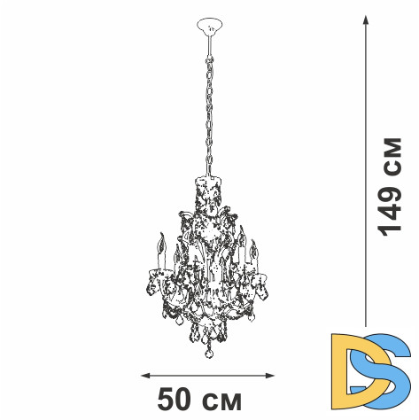 Подвесная люстра Vitaluce V5815-7/6