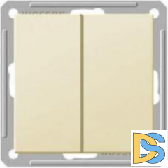 Переключатель Wessen 59 2-клавишный слоновая кость