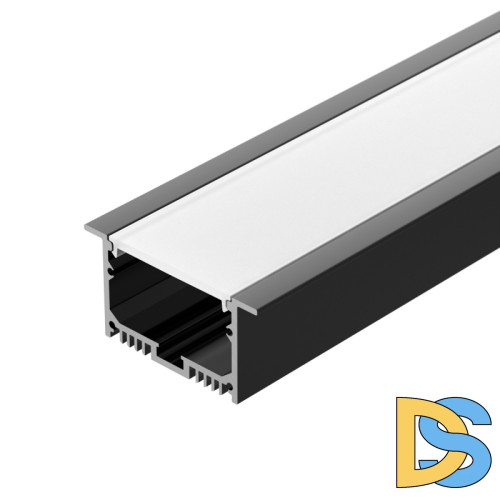 Алюминиевый профиль Arlight с экраном SL-LINIA62-F-2500 BLACK+OPAL 036307