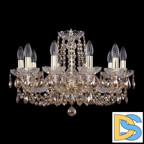 Подвесная люстра Bohemia Ivele Crystal 1402/10/195 G R721