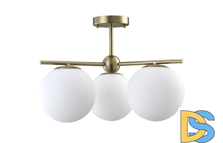 Люстра на штанге Crystal Lux FELIZ SP-PL3 BRONZE/WHITE