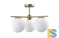 Люстра на штанге Crystal Lux FELIZ SP-PL3 BRONZE/WHITE