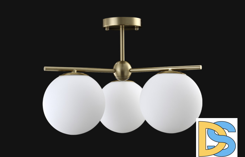 Люстра на штанге Crystal Lux FELIZ SP-PL3 BRONZE/WHITE