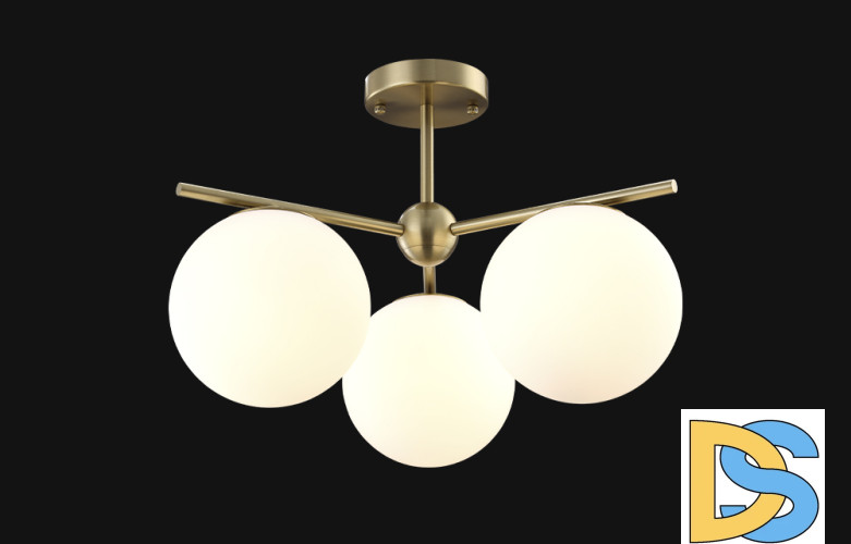 Люстра на штанге Crystal Lux FELIZ SP-PL3 BRONZE/WHITE