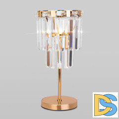 Настольная лампа Eurosvet Elegante 01136/1 золото/прозрачный хрусталь Strotskis a060648