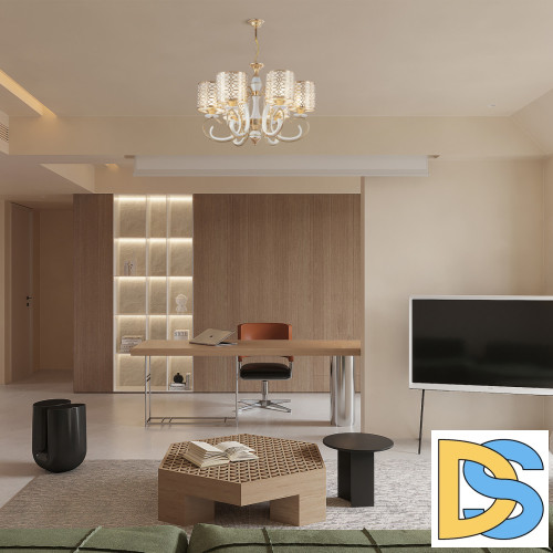 Подвесная люстра Arte Milano Florentia-1237 301237/6 Wh/Gd