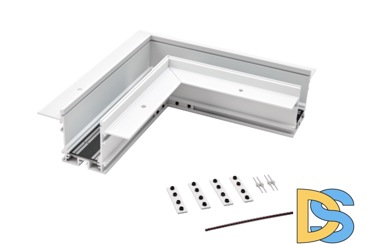 Коннектор угловой встраиваемый Designled SY-601901-RC-CN-1-WHMR-PCB 016477