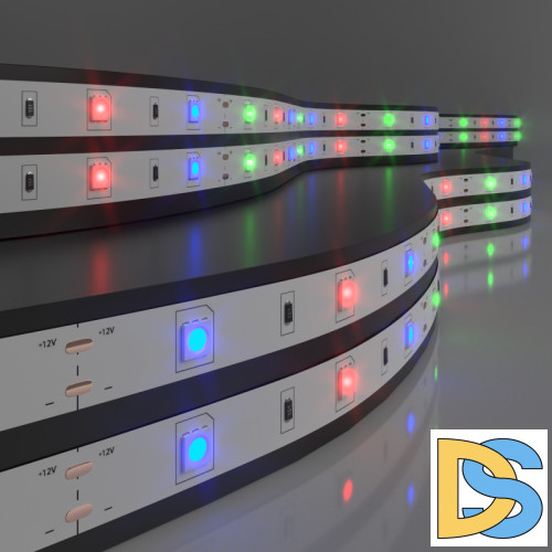 Светодиодная лента Elektrostandard 12V 7,2W 30Led 5050 IP20 RGB, 5м 4690389040160