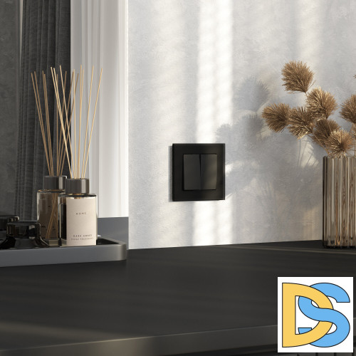 Рамка на 1 пост Werkel Senso (черный, стекло soft-touch) W0013108