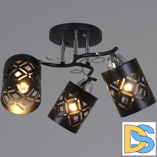 Потолочная люстра Reluce 08267-0.3-03 BK+CR