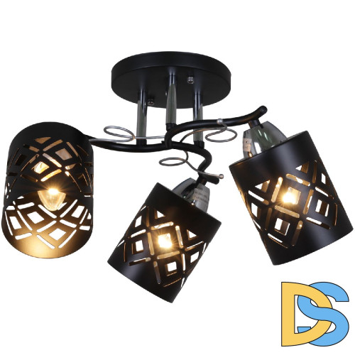 Потолочная люстра Reluce 08267-0.3-03 BK+CR