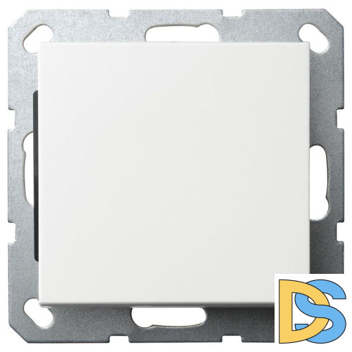 Выключатель одноклавишный Jasmart в комплекте с накладкой 10A 250V белый глянцевый G3011W