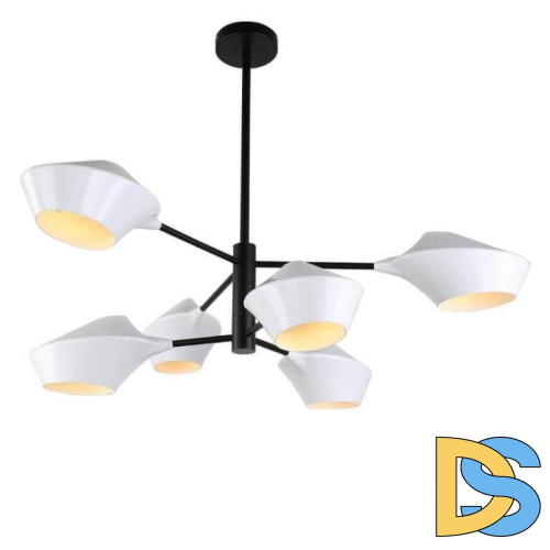 Подвесная люстра Lumina Deco Romina LDP 6037-6 WT+BK