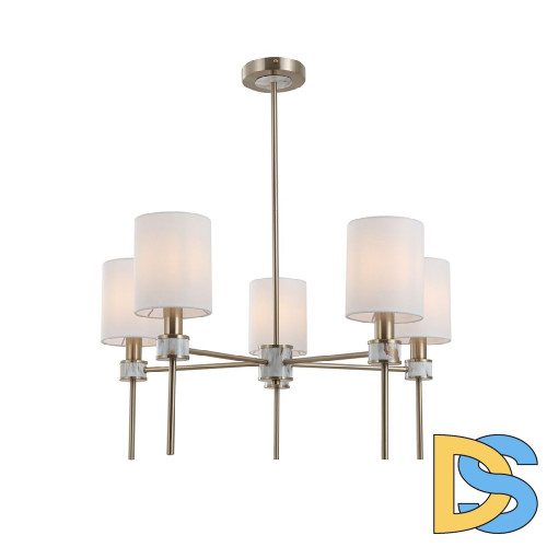 Люстра на штанге Indigo Poesia 13035/5R Brass V000577