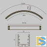 Радиусный профиль Maytoni Led strip ALM-3535R-B-EX-90°-1.5M
