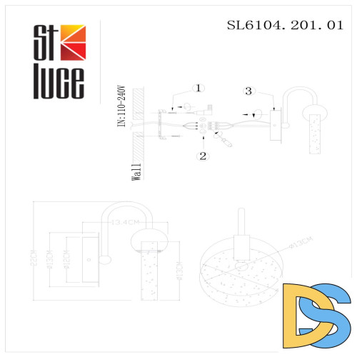 Бра ST Luce Montecelio SL6104.201.01
