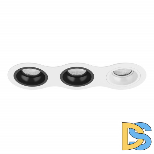 Встраиваемый светильник Lightstar D636070706 (214636+214607+214607+214606)