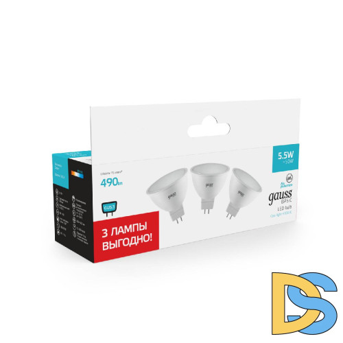 Светодиодная лампа Gauss Basic GU5.3 5,5W 4100K 10135262T