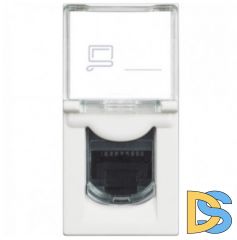 Розетка RG45 белая 1модуль Btichino Classia