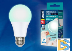 Лампа светодиодная диммируемая для бройлеров Uniel E27 9W LED-A60-9W/SCBG/E27/FR/DIM IP65 PLO65WH