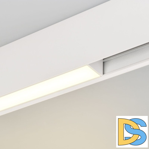 Трековый магнитный светильник Arlight MAG-FLAT-45-L405-12W Warm3000 (WH, 100 deg, 24V, DALI) 046578