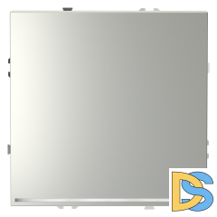 Проходной переключатель встраиваемый VOLTUM S70 одноклавишный с подсветкой 10А, (сталь)