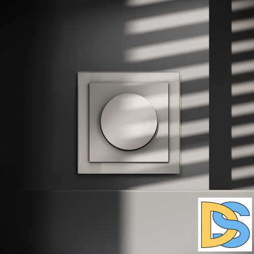 Светорегулятор встраиваемый VOLTUM S70 поворотно-нажимной 600 Вт, (кашемир)