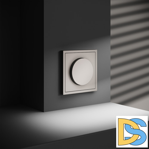 Светорегулятор встраиваемый VOLTUM S70 поворотно-нажимной 600 Вт, (кашемир)