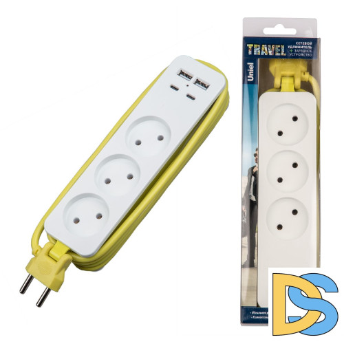 Удлинитель Uniel S-CT3-1,8UC WHITE/GREEN UL-00011138