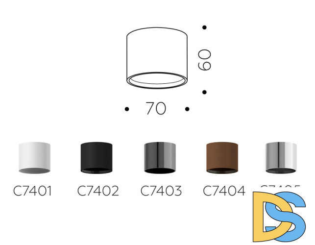 Корпус светильника накладной Ambrella Light DIY Spot C7404