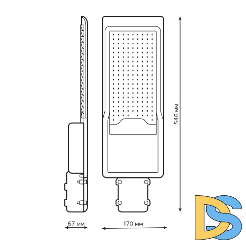 Уличный консольный светильник Gauss Avenue 629536305