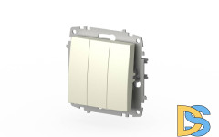 Выключатель трехклавишный ELBI Zena Vega 609-010300-254