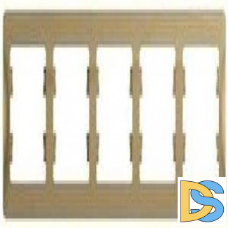 Рамка 5-ая (пятерная), Титан, серия Glossa, Schneider Electric