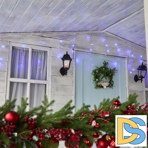 Уличная гирлянда Uniel ULD-B25006-440/TTK BLUE-WHITE IP44 UL-00010939