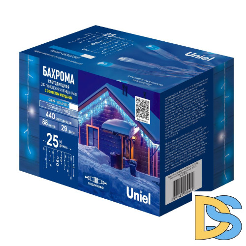 Уличная гирлянда Uniel ULD-B25006-440/TTK BLUE-WHITE IP44 UL-00010939