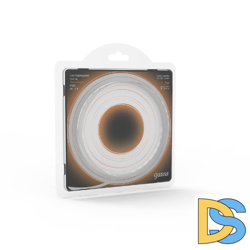 Светодиодная влагозащищенная лента Gauss 7,2W/m 30LED/m 5050SMD теплый белый 5M 311000107