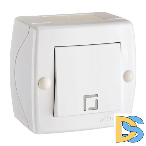 Выключатель одноклавишный Mono Electric Octans IP20 10А 250В белый 104-010101-100