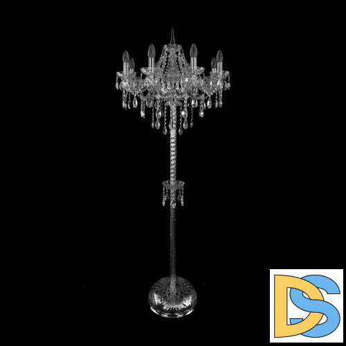 Торшер Bohemia Ivele Crystal 1415T2/8/200-160 Ni